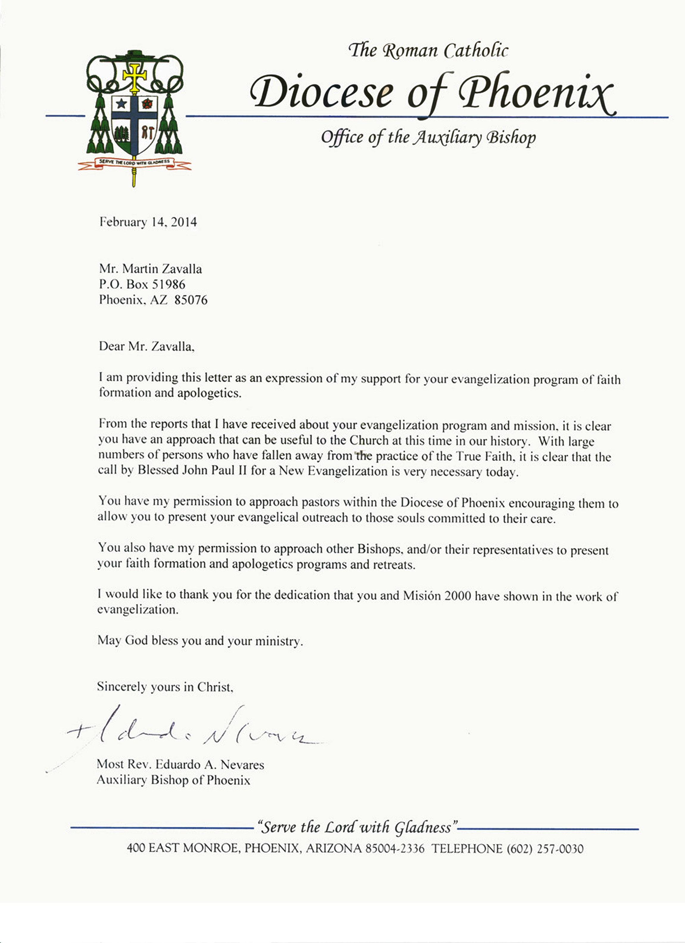 aaa-carta diocesis phoenix 2014